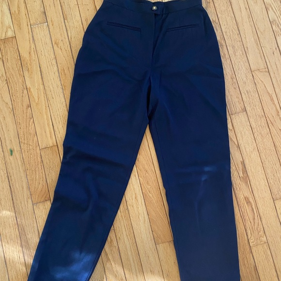 Vintage Chanel Navy Pants size 26 - Picture 3 of 6
